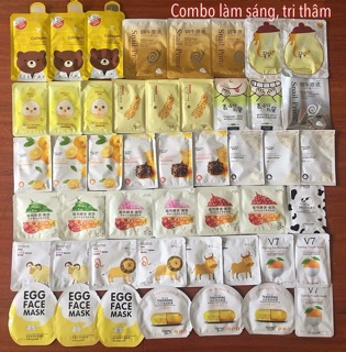 Combo 70 mặt nạ dưỡng da