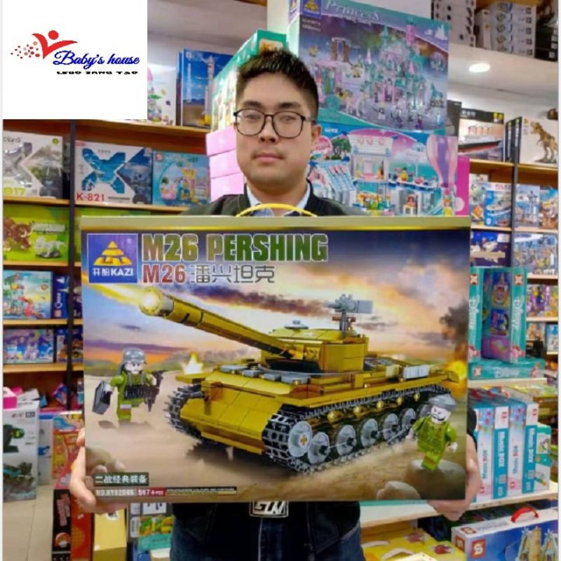 Lego xe tăng kazi M26, lego xe tăng chiến đấu