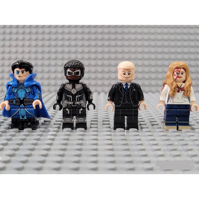 Koruit KT1058 Marvel đồ chơi lắp ráp mô hình nhân vật Giáo sư X Wanda Captain Marvel Doctor Strange in the multiverse