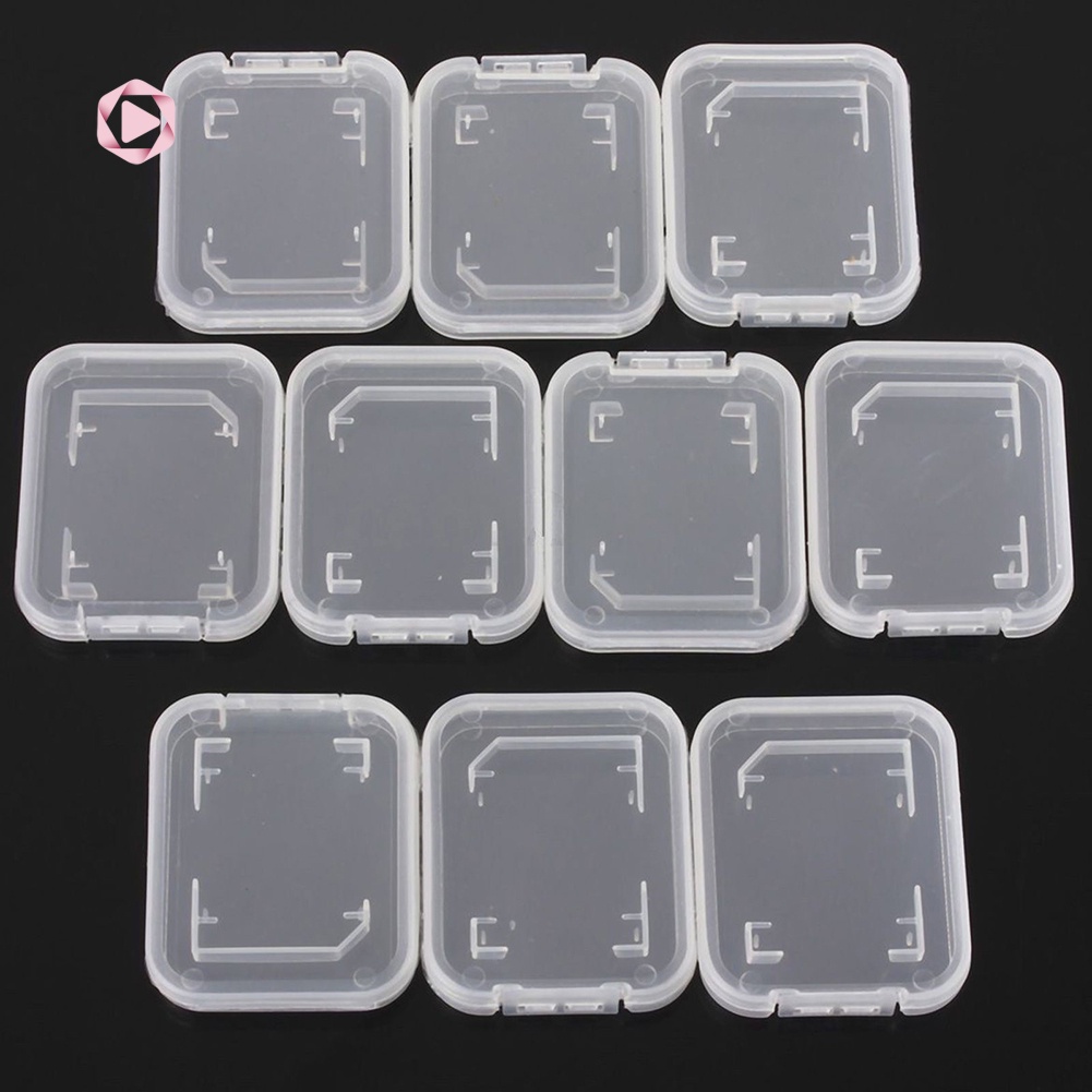 Set 10 Hộp Đựng Thẻ Nhớ Sdhc Trong Suốt Giá Đỡ | BigBuy360 - bigbuy360.vn