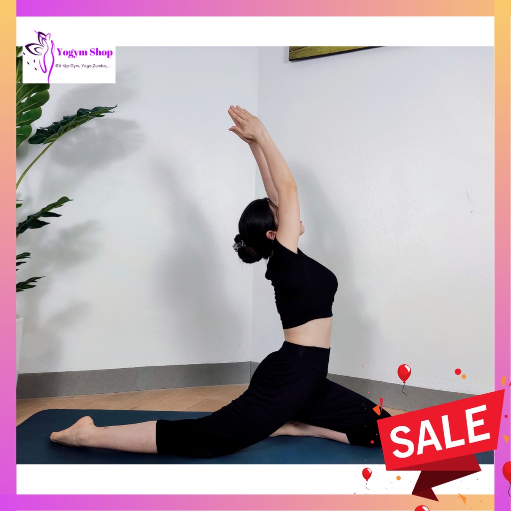 Quần Lửng Yoga Alibaba mặc Ở Nhà, tập Yoga, Zumba, Thể dục - Siêu Rẻ, Siêu Mát