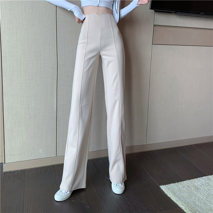 Quần Dài Lưng Cao Ống Rộng Phong Cách Hàn Quốc | BigBuy360 - bigbuy360.vn