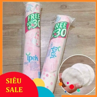 Bông tẩy trang ipek 130 miếng sử dụng dc 2 mặt, top bán chạy
