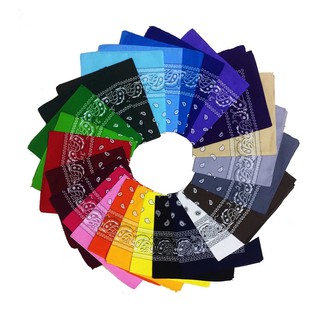 Khăn Đa Năng , Khăn Vuông Bandana Họa Tiết Nhiều Màu Tiện Lợi 55x55cm