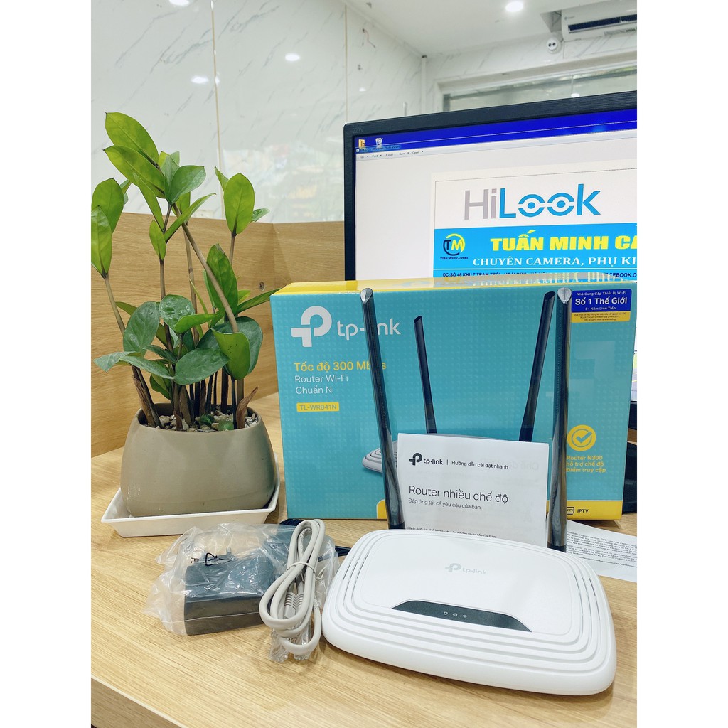 [TOP RẺ] Bộ Phát Wifi TP-Link TL-WR841N Hai Râu
