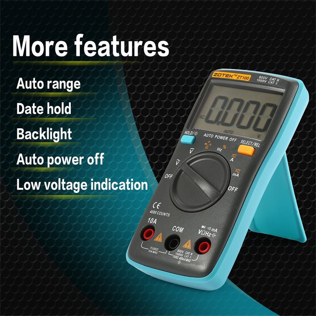 ZOTEK ZT100 Vôn kế điện tử máy tính AC / DC