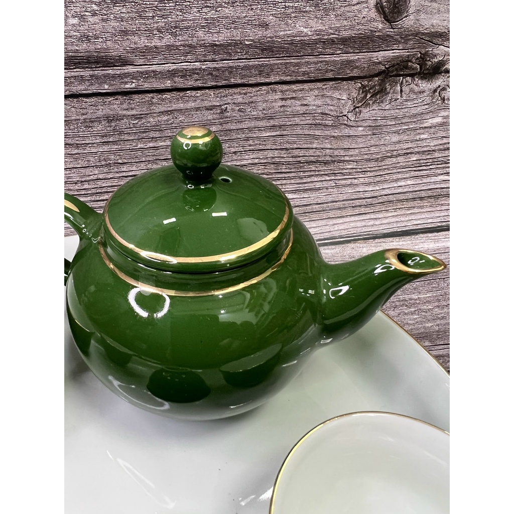 BÁT TRÀNG Bộ tách ấm chén ngọc xanh pha trà nhỏ gốm sứ cao cấp tinh xảo đẹp giá rẻ tại xưởng