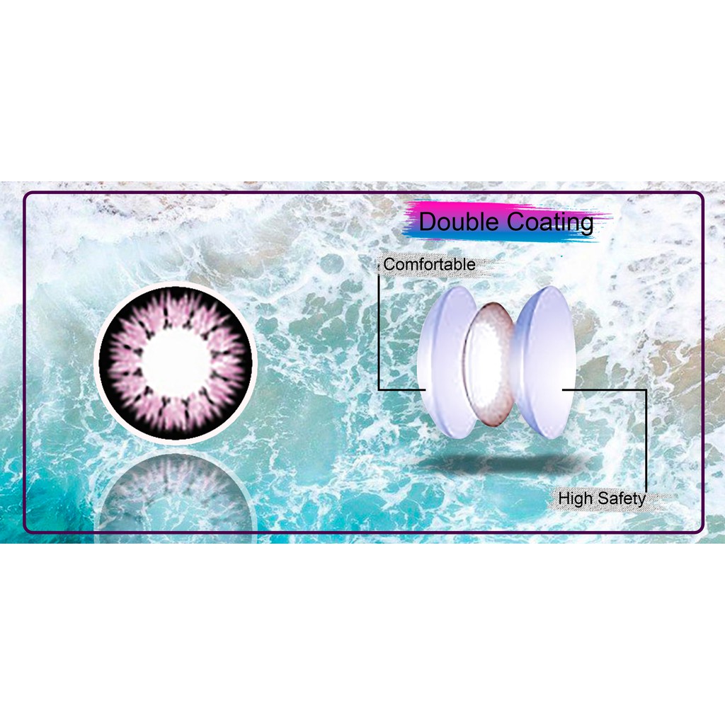Kinh áp tròng PC Violet Hàn Quốc có độ (0.00 ~ 6.00)