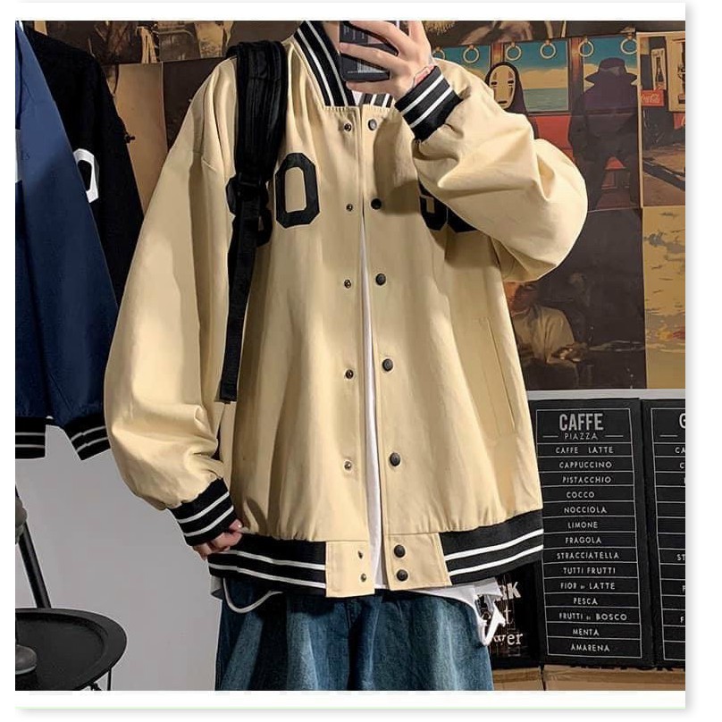 ÁO KHOÁC NAM PHONG CÁCH BOMBER THỜI TRANG CÁO CẤP SÀNH ĐIỆU FOM SIÊU RỘNG