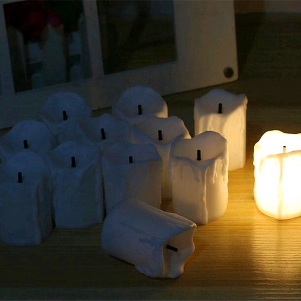 1 Đèn LED Hình Nến Không Lửa Chạy Bằng Pin Trang Trí Nhà/Tiệc Cưới/Sinh Nhật