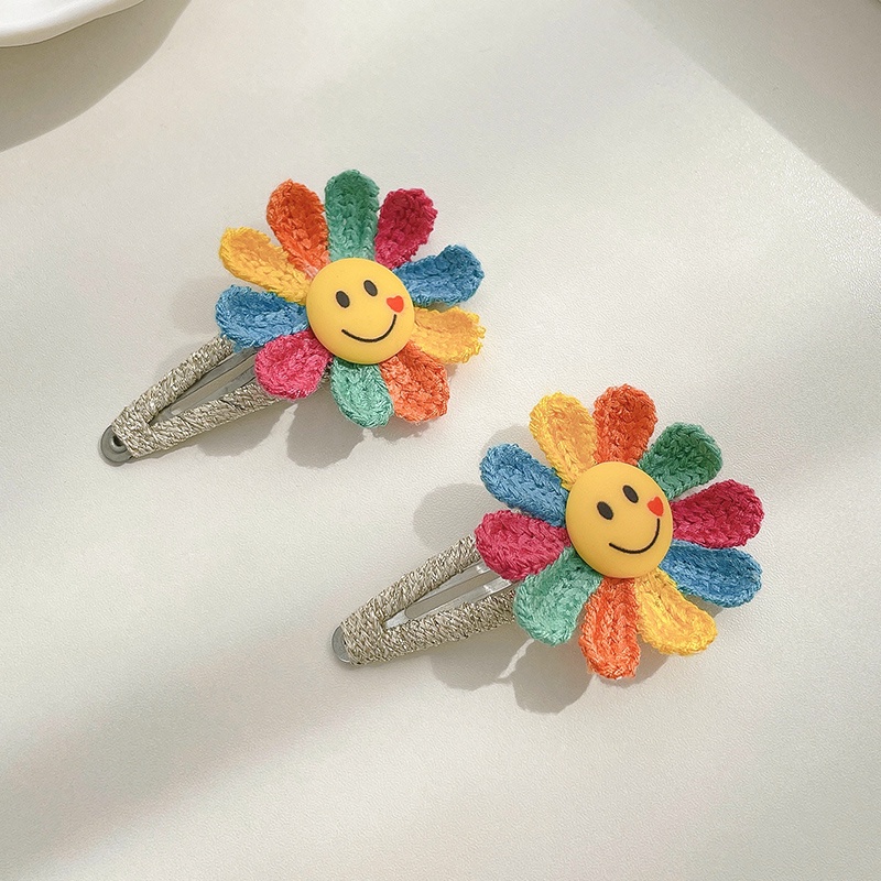 Dây buộc tóc/ Kẹp tóc co giãn hình hoa hướng dương dễ thương cho bé