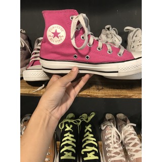 GIÀY CONVERSE HỒNG CỔ CAO SIZE 38 - 23cm (Real 100%/2Hand)