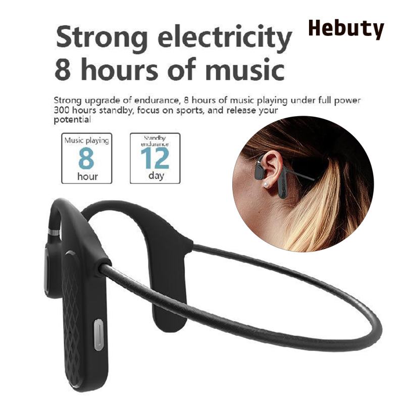 [Home & Living]Waterproof Wireless Bluetooth Running Bone Conduction Headphone with Mic