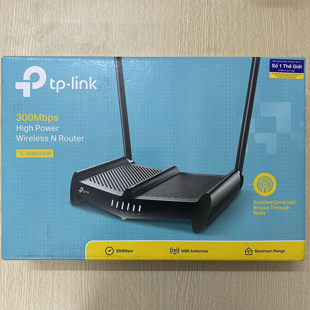 Bộ phát wifi xuyên tường Tplink WR 841HP (chính hãng) tốc độ 300Mbps dòng wifi tốc độ cao giá rẻ