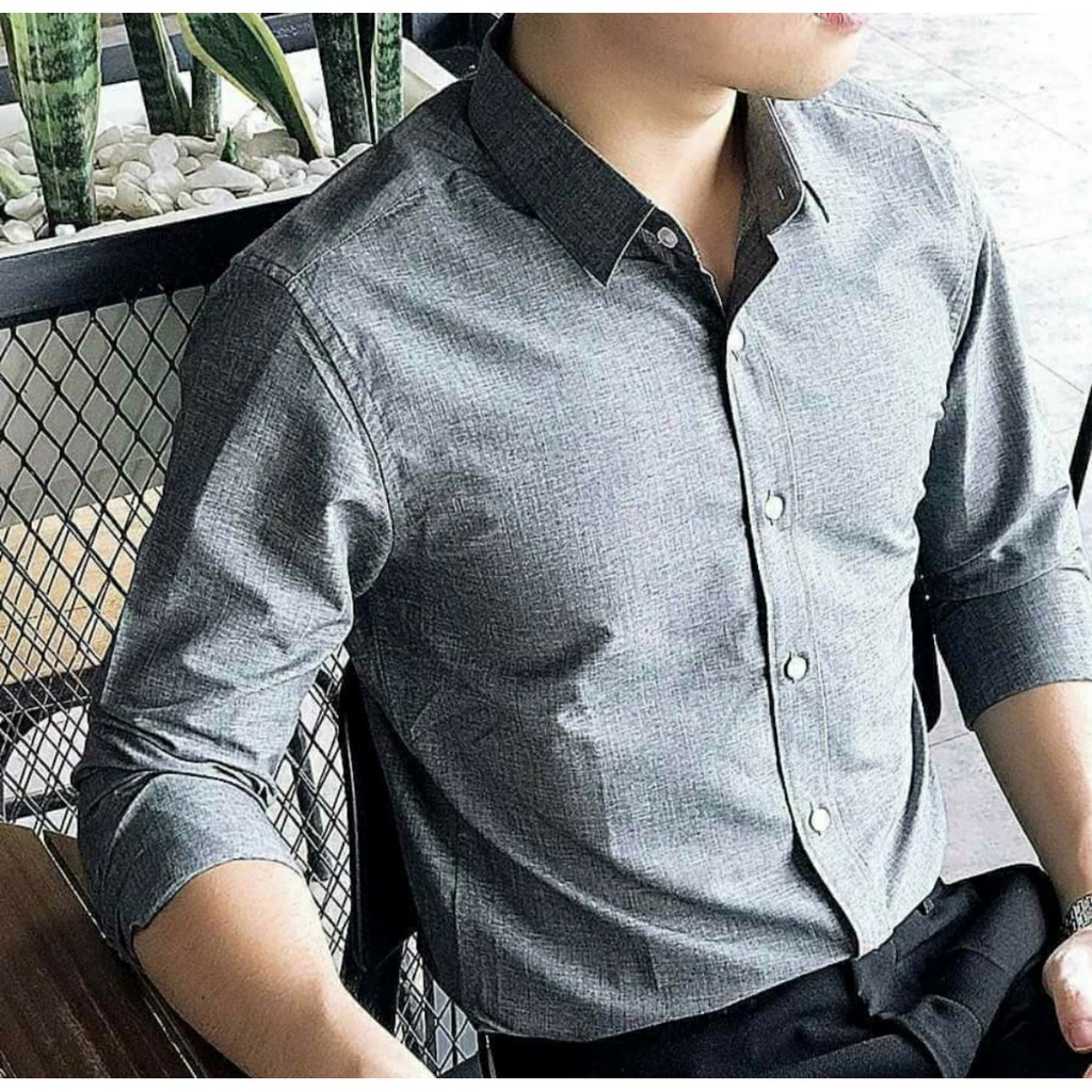 Áo Sơ Mi Đũi Nam Dài Tay Cao Cấp, Áo Sơ MI Nam Kẻ Caro Kiểu Dáng Hàn Quốc