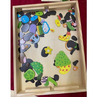 Bảng Gỗ Nam Châm Ghép Tranh Loại 1 Siêu Chắc Chắn Cho Bé Vui Chơi Sáng Tạo