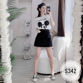 Bigsize Set váy mickey S342