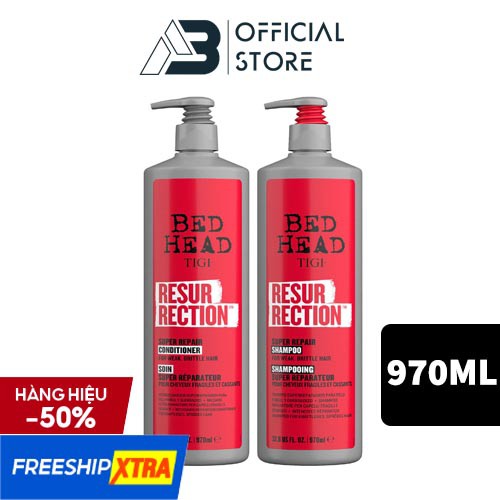 Bộ Dầu Gội Và Xả Phục Hồi Hư Tổn Nặng Cho Tóc RESURRECTION 970ml