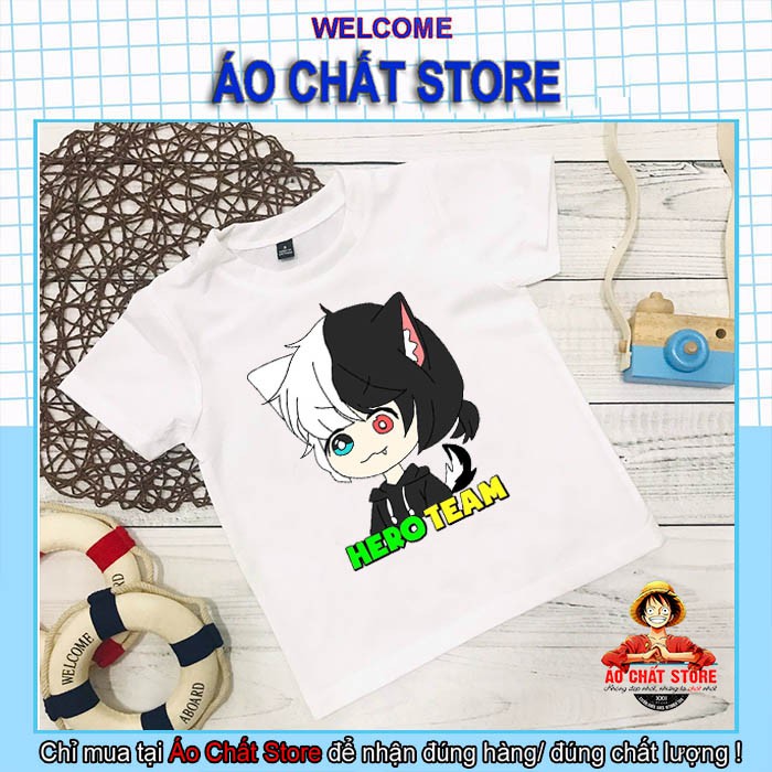 (SIÊU HOT) Áo Hero Team Toàn Thành Viên Siêu Đẹp | Áo Thun Mini World Hero Team Bé Trai | Bé Gái Mẫu Mới MC22