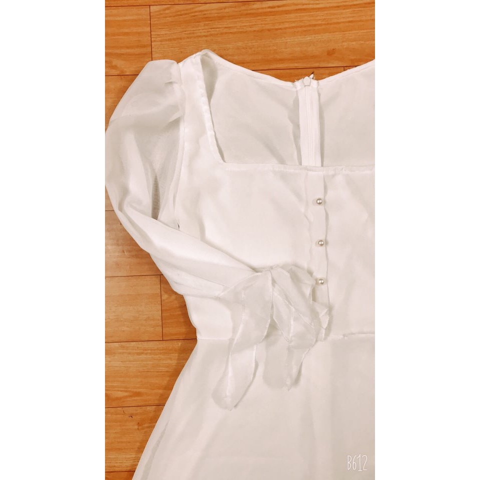 Đầm dự tiệc nữ đính cườm tay nơ siêu xinh | BigBuy360 - bigbuy360.vn