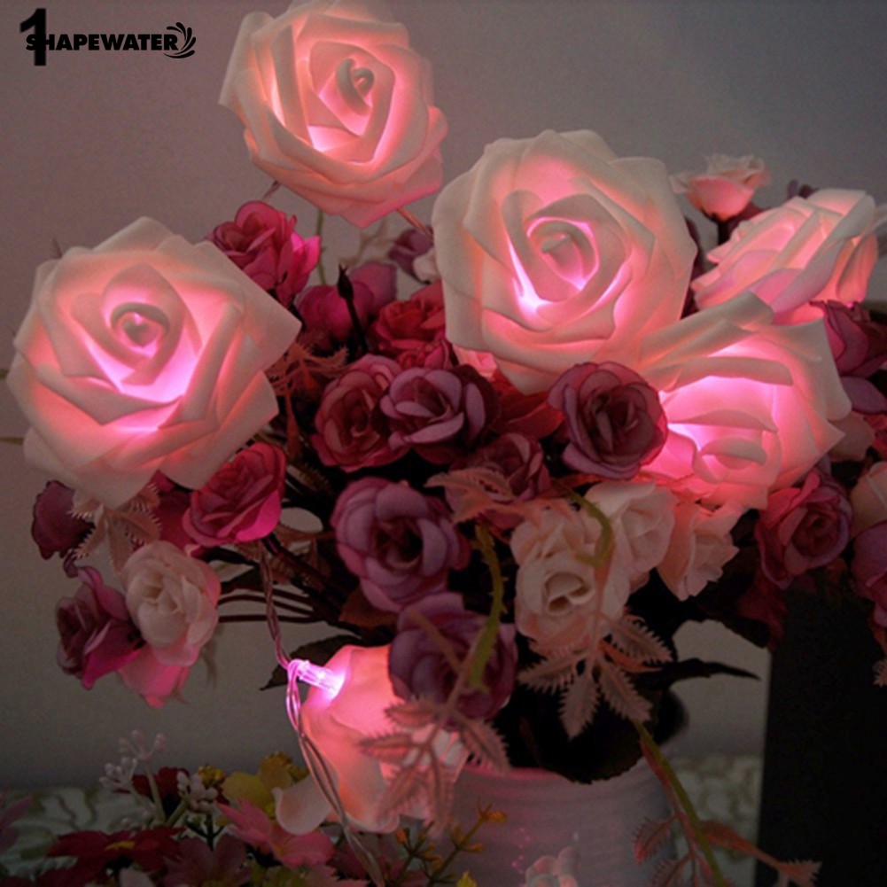 🌟 SHAPE*20 LED Rose Flower Fairy Christmas Decoration String Lights