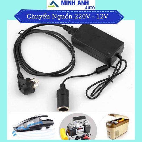 Bộ Chuyển Nguồn Điện Từ 220V Sang tẩu 12V - Chip IC bảo vệ tiết kiệm điện
