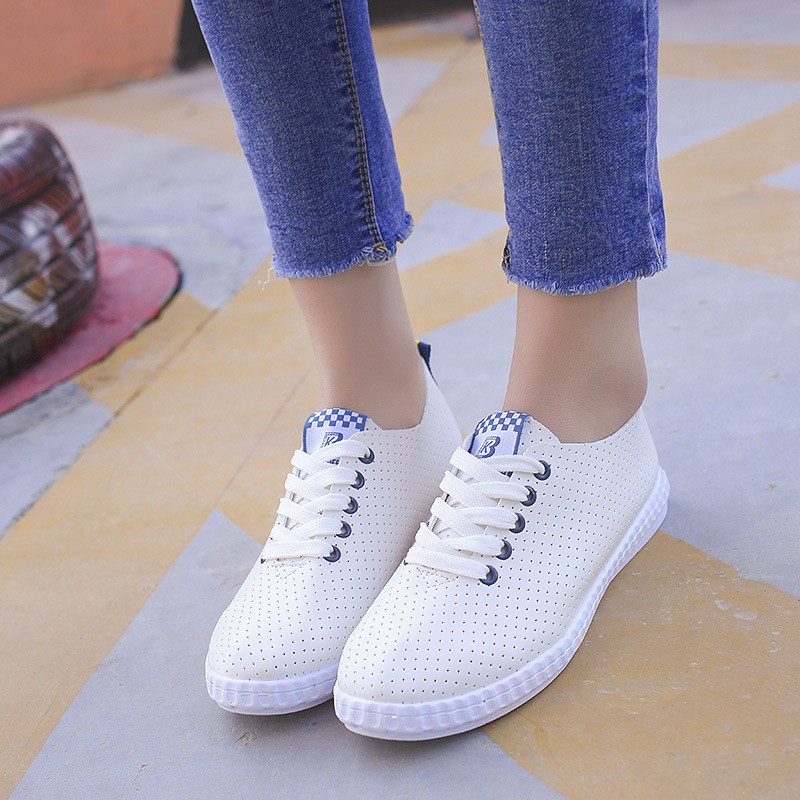 [ NEW FASHION] Giày Màu trắng Giày Sneaker Nữ NEDA1637 Thiết Kế Lạ Mắt, Thời Trang