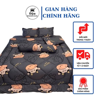 Set chăn phao ga gối cotton poly 5 món. được chọn mẫu. dream time