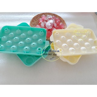 KHAY VIÊN TRÒN 18 VIÊN LÀM ĐÁ, LÀM THẠCH RAU CÂU