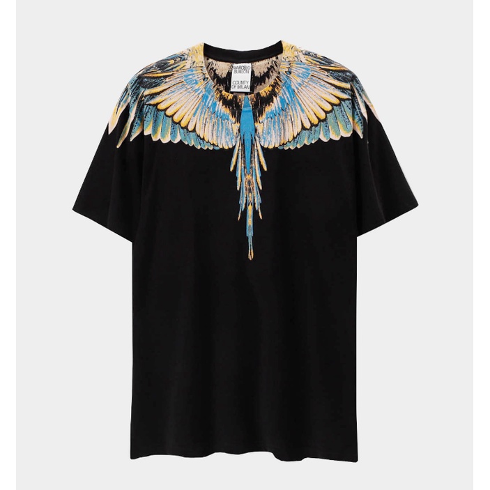 Áo Thun Tay Ngắn In Hình Đôi Cánh Thời Trang