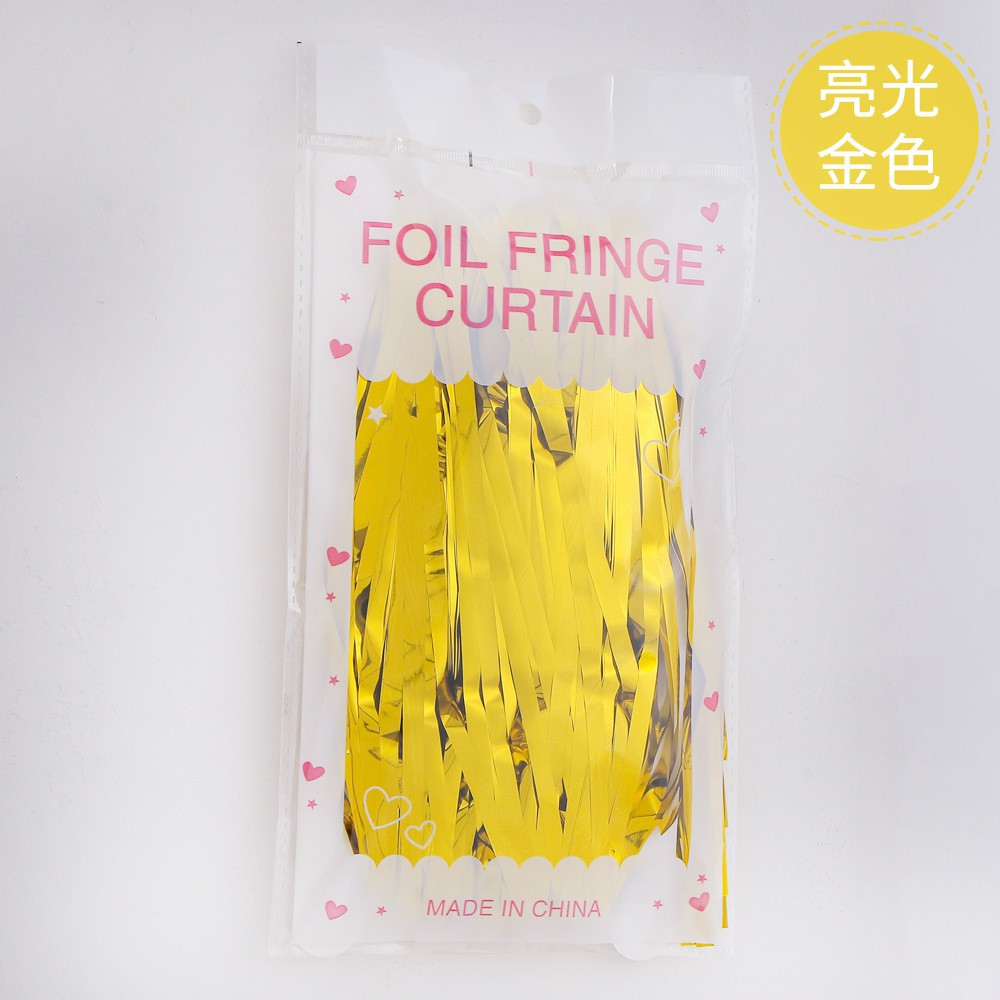 Rèm sợi kim tuyến trang trí sinh nhật, thôi nôi, đám cưới, kích thước 1x2m