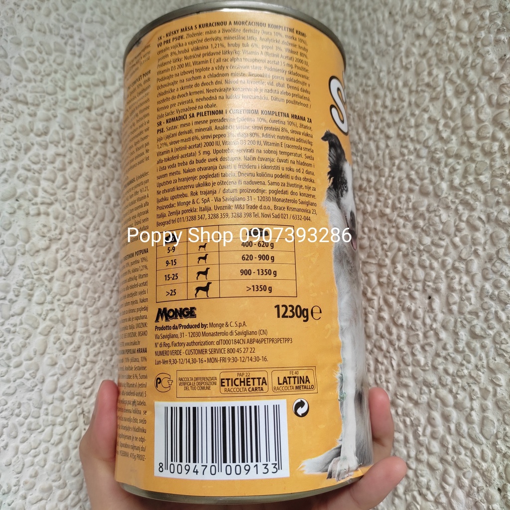 Pate Simba Cho Chó Lon Lớn 1230 Gram Vị Gà Và Gà Tây Nướng