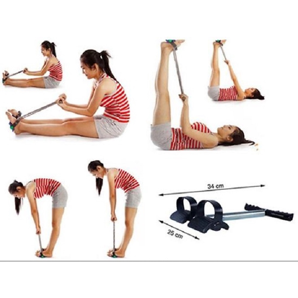 Dây kéo lò xo tập cơ đa năng, dây kéo lò xo đàn hồi Tummy Trimmer tập cơ bụng tập tay chân gym thể dục thể thao tại nhà