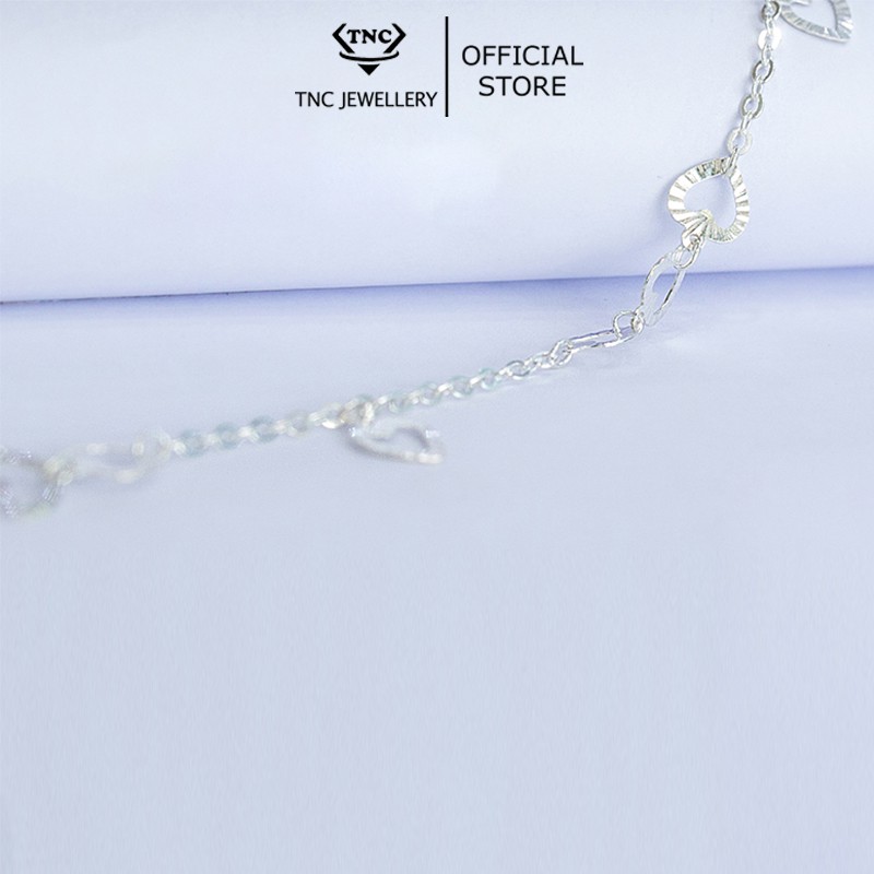 Vòng tay bạc TNC JEWELLERY trái tim đơn giản