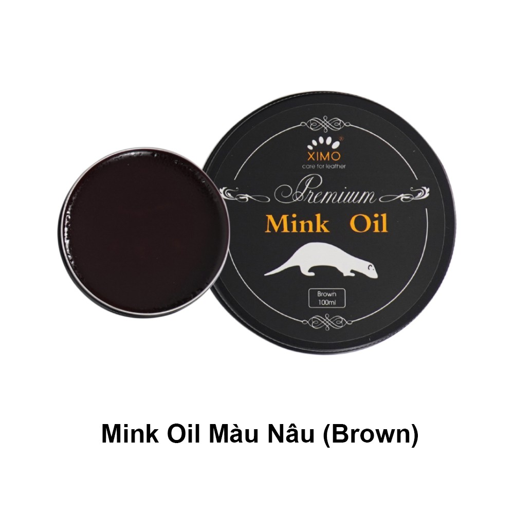 Mink oil mỡ chồn 100ml XIMO chuyên bảo dưỡng chăm sóc đồ da, phục hồi làm mới giày da, túi ví, áo da, ghế sofa XXI01