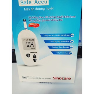 Combo máy đo đường huyết safe accu + máy đo huyết áp sinoheart chính hãng - ảnh sản phẩm 3