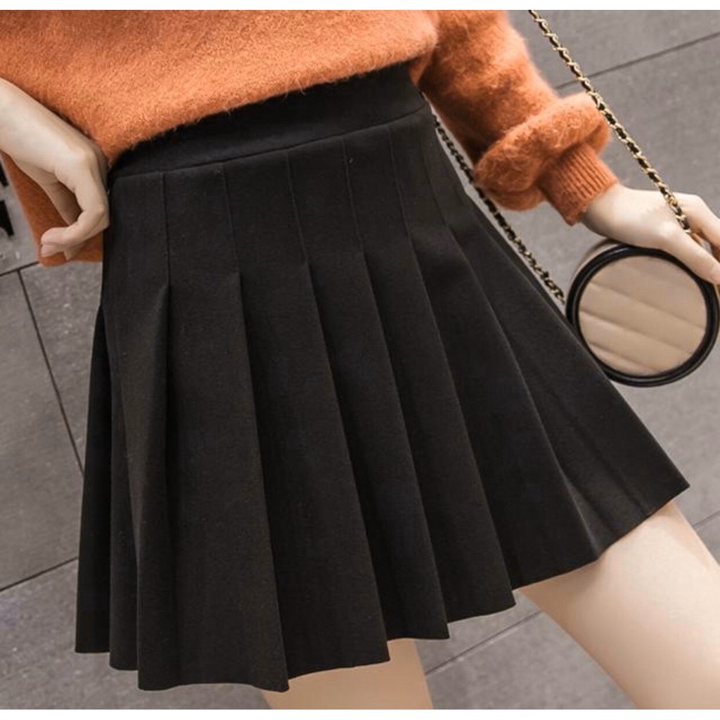 Chân váy tennis trơn xinh xắn có lót trong