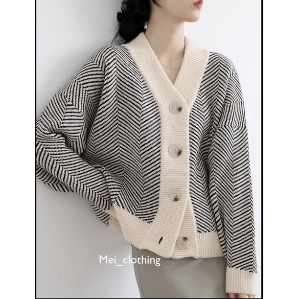 [Hàng QC/sẵn] Áo cardigan len hàn dày dặn/ Áo khoác nữ