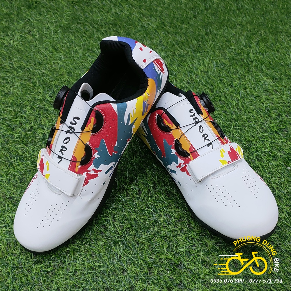Giày đi xe đạp thể thao Road, MTB SPORT - Mẫu Rằng - 1 Khóa Vặn