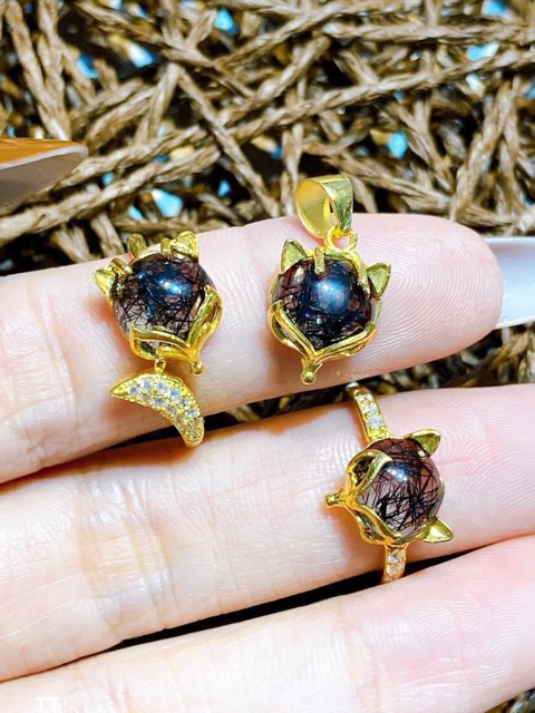 Nhẫn hồ ly tóc đen mẫu mới