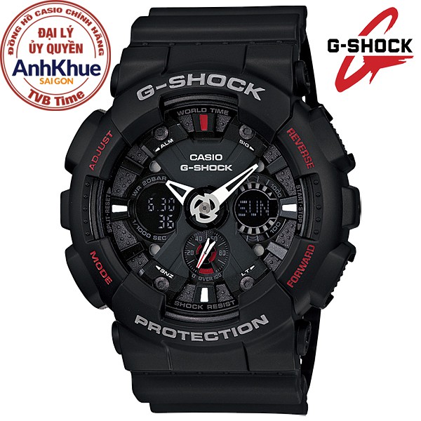 Đồng hồ nam dây nhựa Casio G-Shock chính hãng Anh Khuê GA-120-1ADR