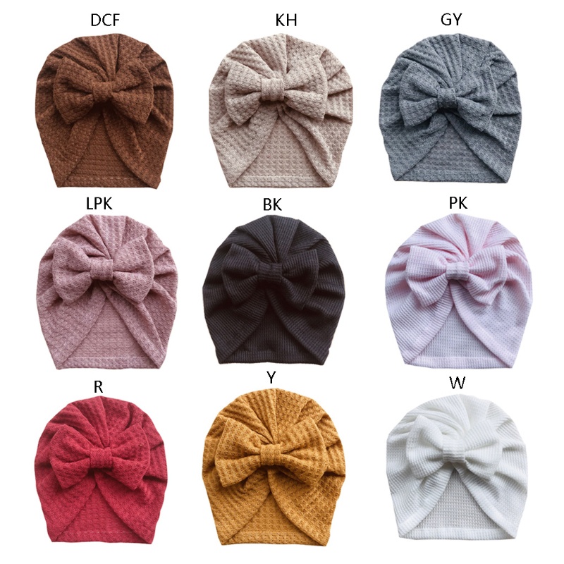 Mũ Beanie Đan Len Màu Trơn Cho Bé Sơ Sinh