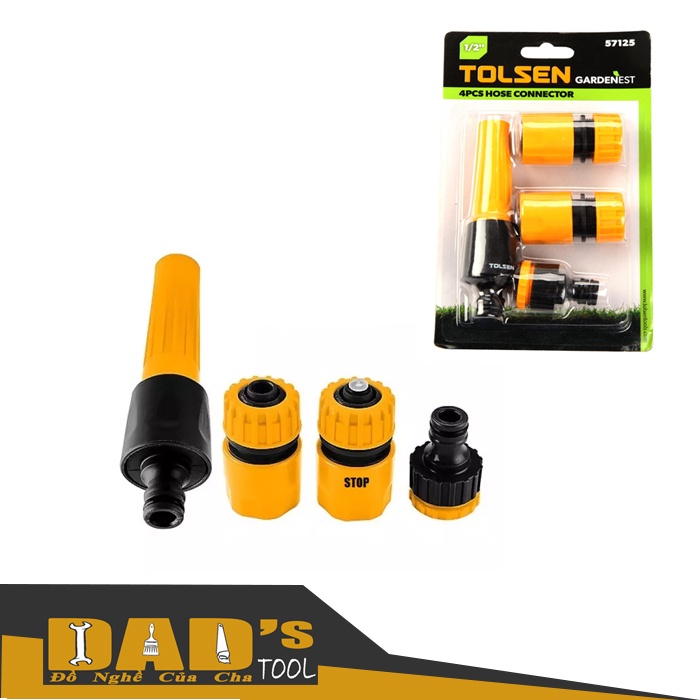 BỘ 4 ĐẦU NỐI 1/2 inch - TOLSEN 57125