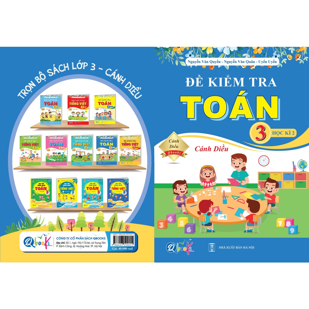 Sách - Combo Đề Kiểm Tra Toán và Tiếng Việt Lớp 3 - Học Kì 2 - Cánh Diều (2 cuốn)