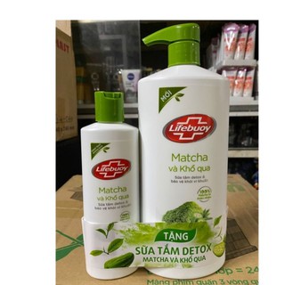 sữa tắm Lifeboy matcha 850g tặng sữa tắm 200g