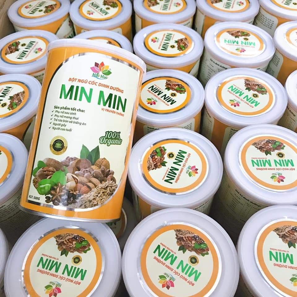 [Chính Hãng]  Ngũ Cốc Lợi Sữa Cao Cấp Min MIN - Ngũ Cốc Dinh Dưỡng 18 Loại Hạt- Ngũ Cốc  Mẹ Bầu (2HỘP 1kg) | BigBuy360 - bigbuy360.vn