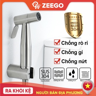 ZEEGO Bộ xịt vệ sinh vòi xịt toilet bằng thép không gỉ inox 304 1.2m