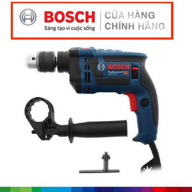 [HÀNG CHÍNH HÃNG] Máy Khoan Động Lực Bosch GSB 13 RE+SET 100 Món Phụ Kiện