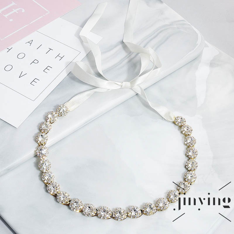 GETNOIVAS Băng đô đính đá giả thời trang xinh xắn cho nữ