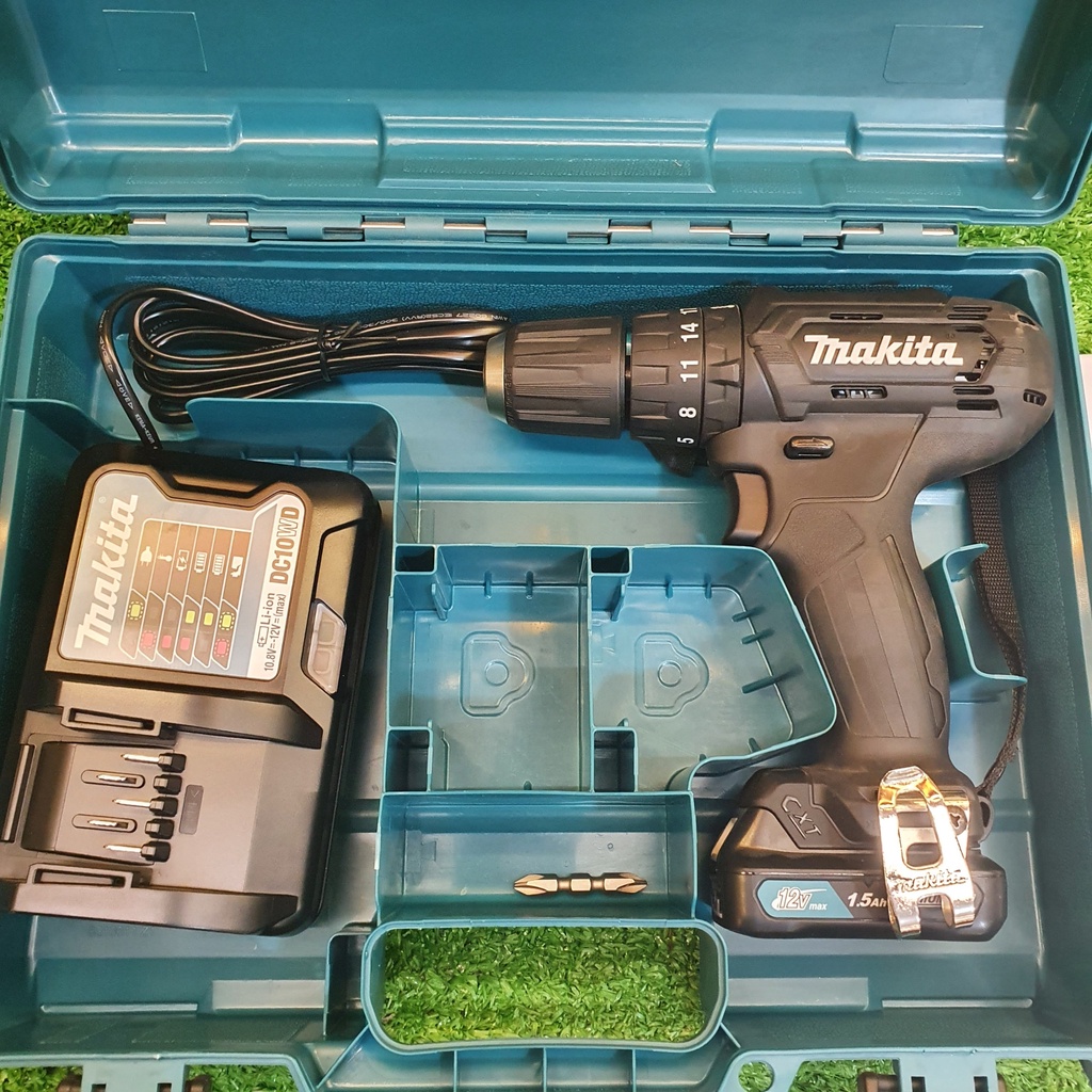 Máy khoan búa và vặn vít dùng pin  Makita HP333DWYB Bô 2 pin 1 pin và thân máy